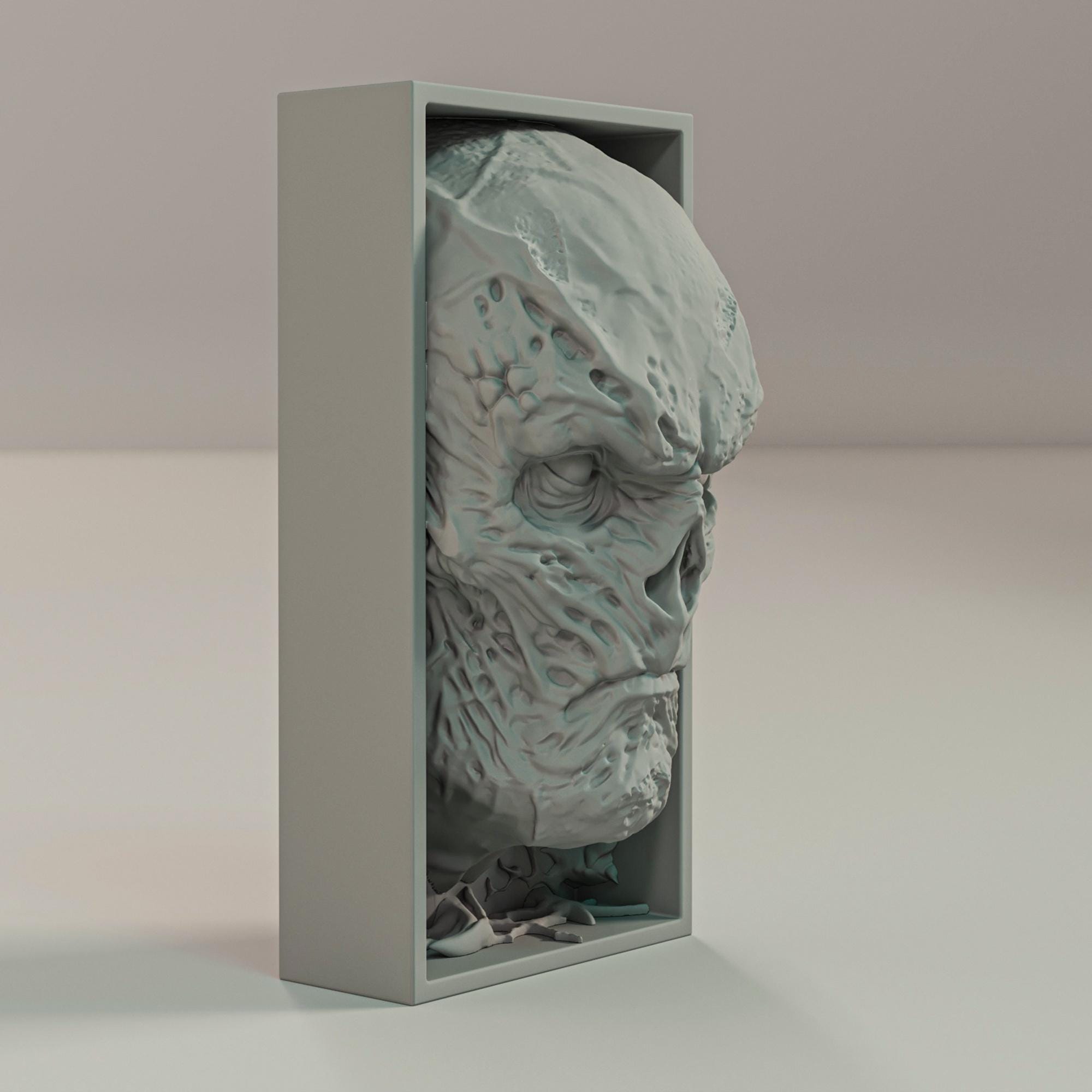 Dark Dimension Sorcerer Book Nook | 80s Horror Sci-Fi 3D Shadow Box | Spooky Shelf Decor 3D Wall Art