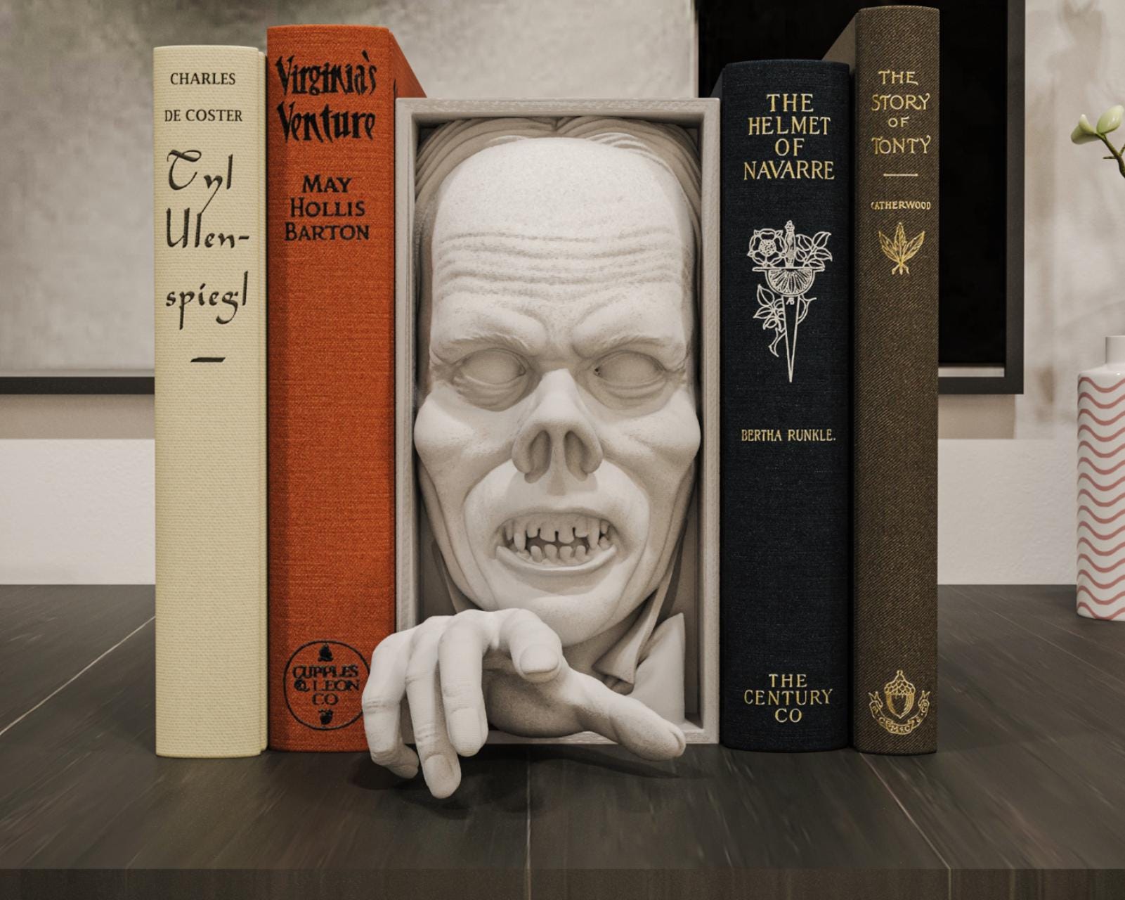 Opera Ghost Book Nook | Classic Horror 3D Shadow Box | Gothic Decor 3D Wall Art