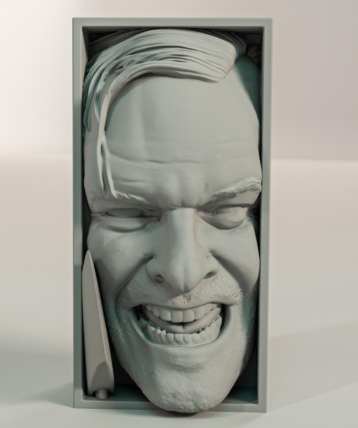 Mad Hotel Writer Book Nook | Haunted Winter Resort 3D Shadow Box | Psychological Horror 3D Wall Art