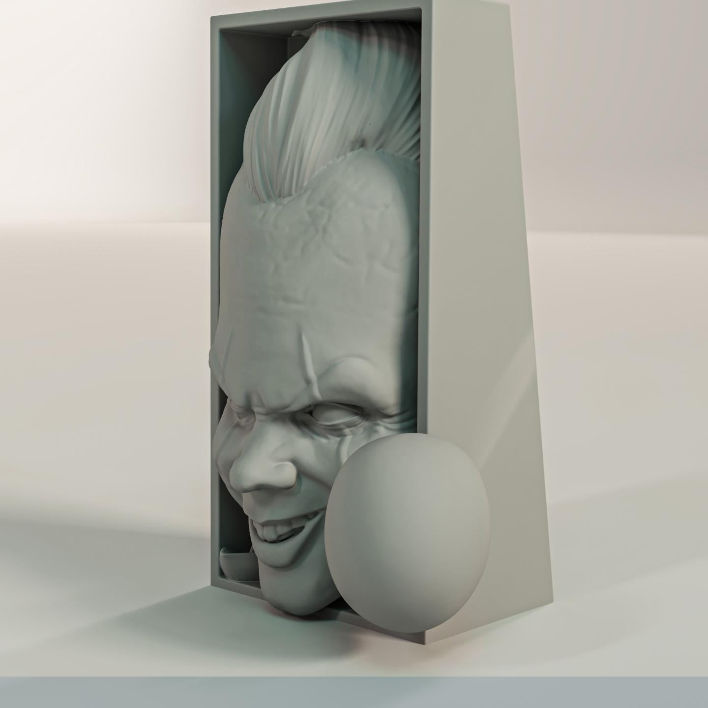 Dancing Clown Monster Book Nook | Horror Movie 3D Shadow Box | Spooky Decor 3D Wall Art