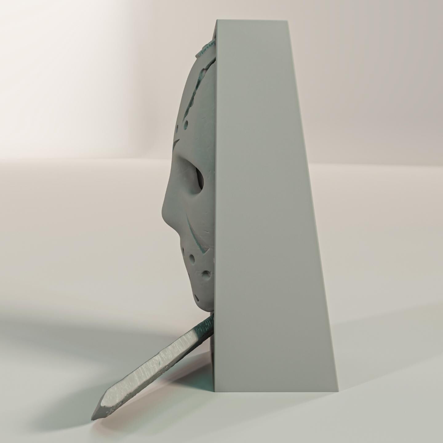 Hockey Mask Killer Book Nook | 80s Slasher Horror 3D Shadow Box | Campfire Decor 3D Wall Art