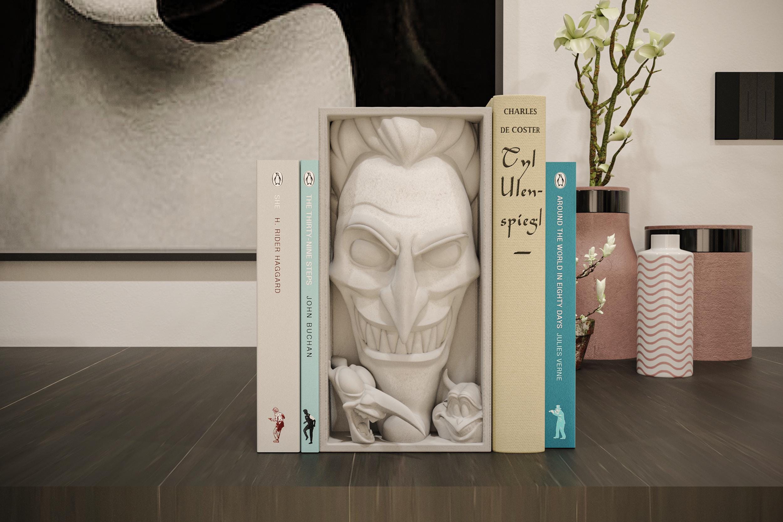 Lord of the Dead Book Nook | Greek Mythology 3D Shadow Box | Animated Villain 3D Wall Art