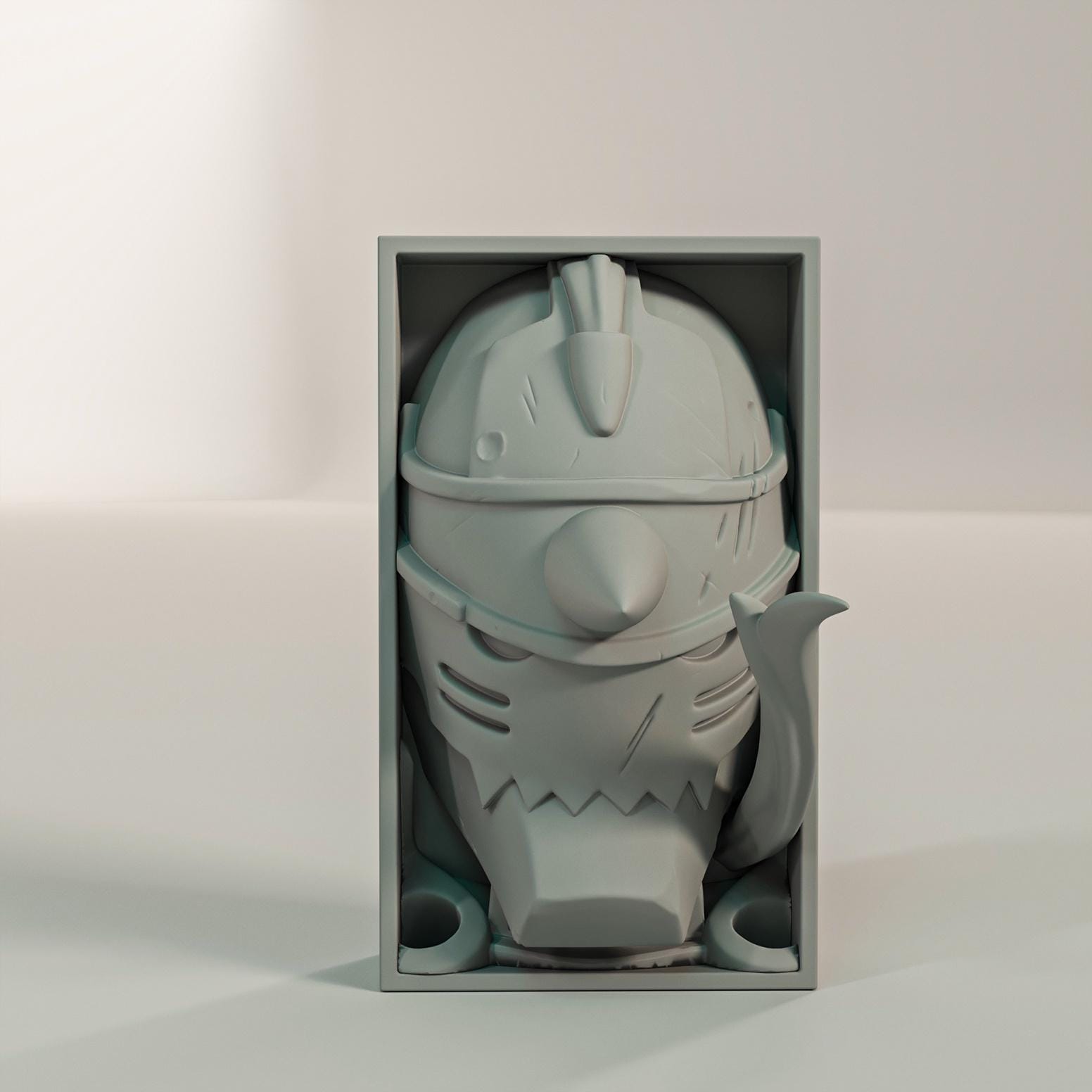 Armored Brother Book Nook | Alchemist Anime 3D Shadow Box | Otaku Shelf Decor 3D Wall Art