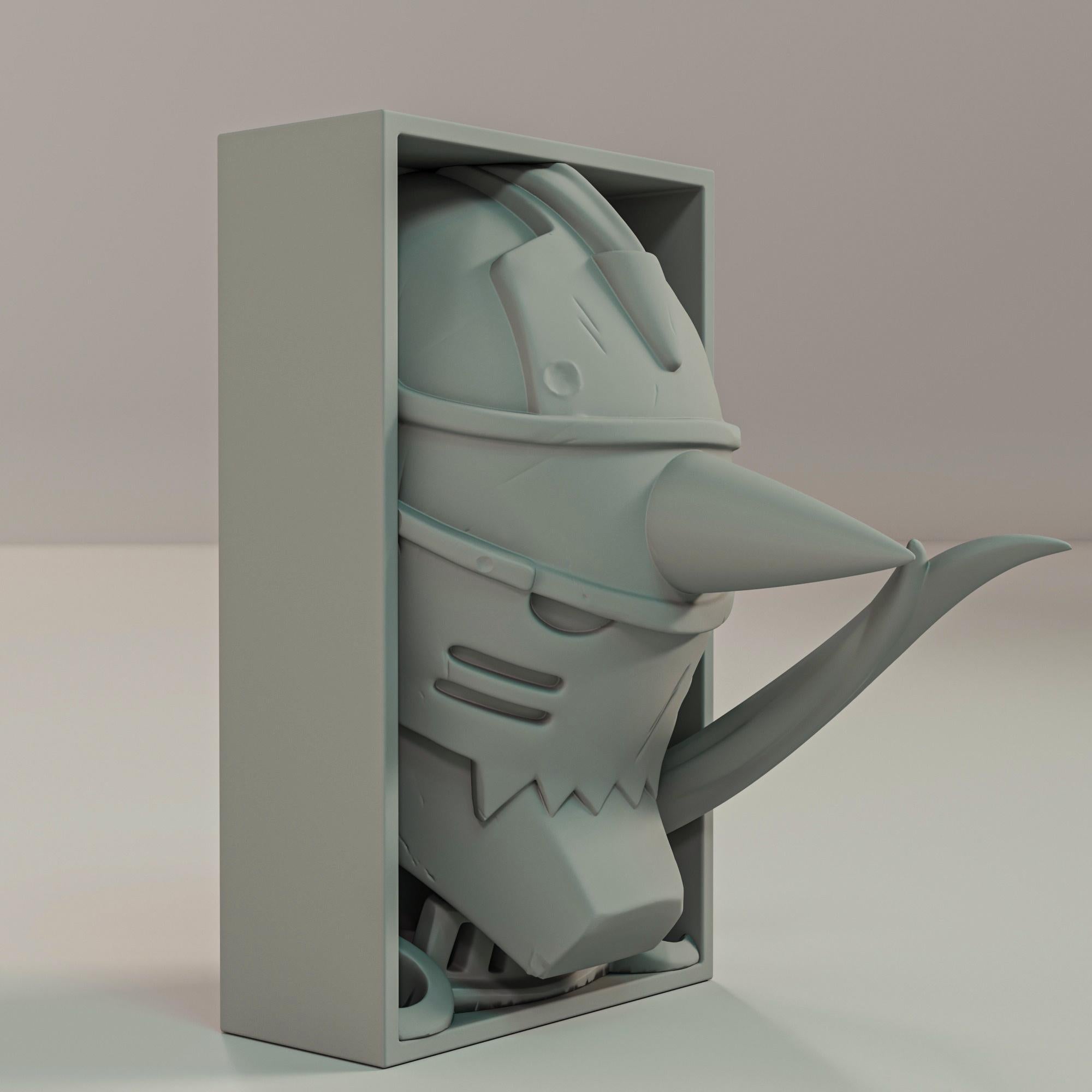 Armored Brother Book Nook | Alchemist Anime 3D Shadow Box | Otaku Shelf Decor 3D Wall Art