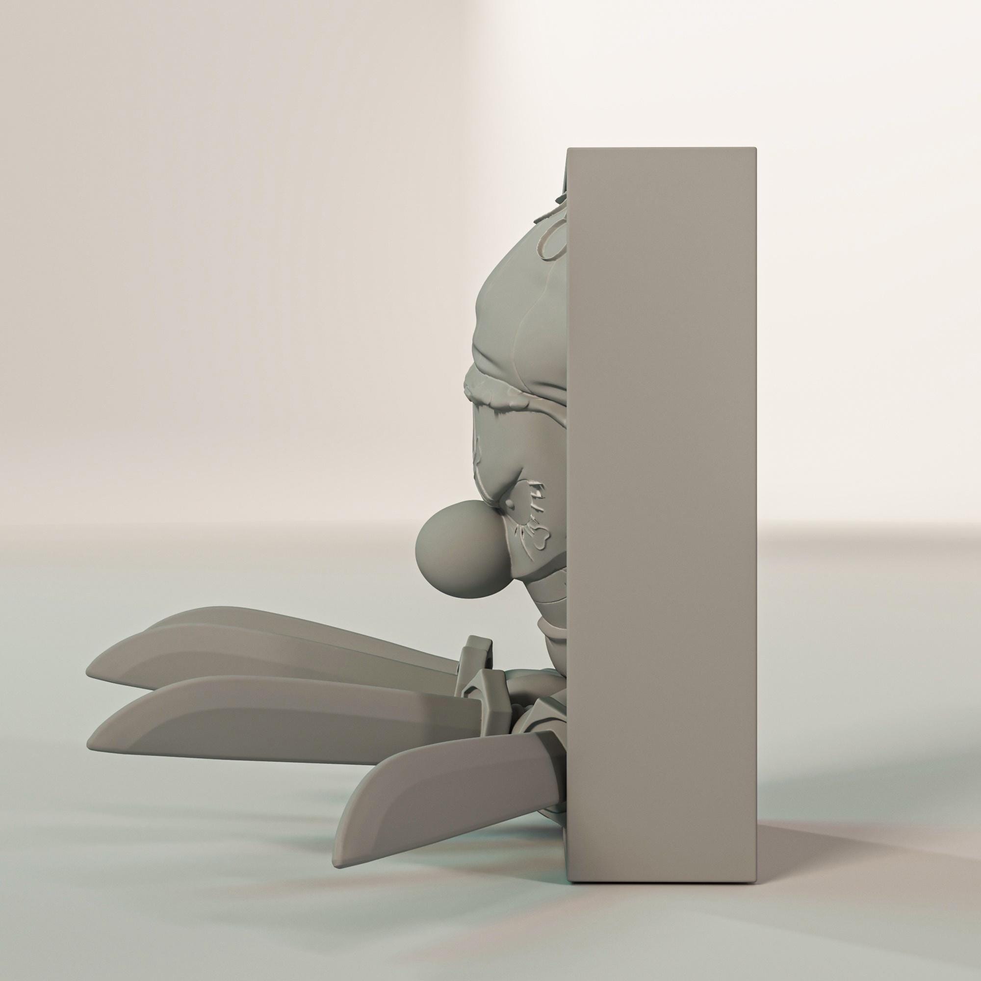 Pirate Clown Book Nook | Anime & Manga 3D Shadow Box | Otaku Shelf Decor 3D Wall Art