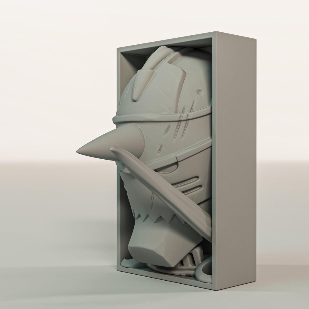 Armored Brother Book Nook | Alchemist Anime 3D Shadow Box | Otaku Shelf Decor 3D Wall Art