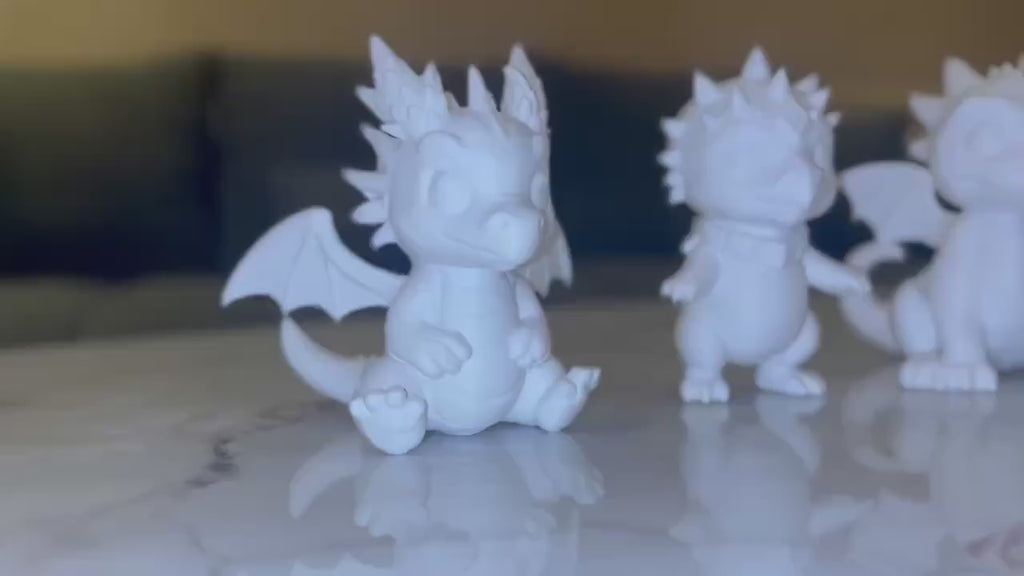 DIY Paint Your Own Dragon Figurine Kit | 3D Printed Kids Craft