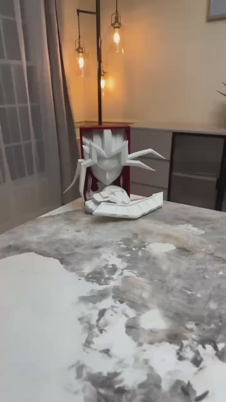 Card Battle King Book Nook | TCG Anime 3D Shadow Box | Gamer Room 3D Wall Art