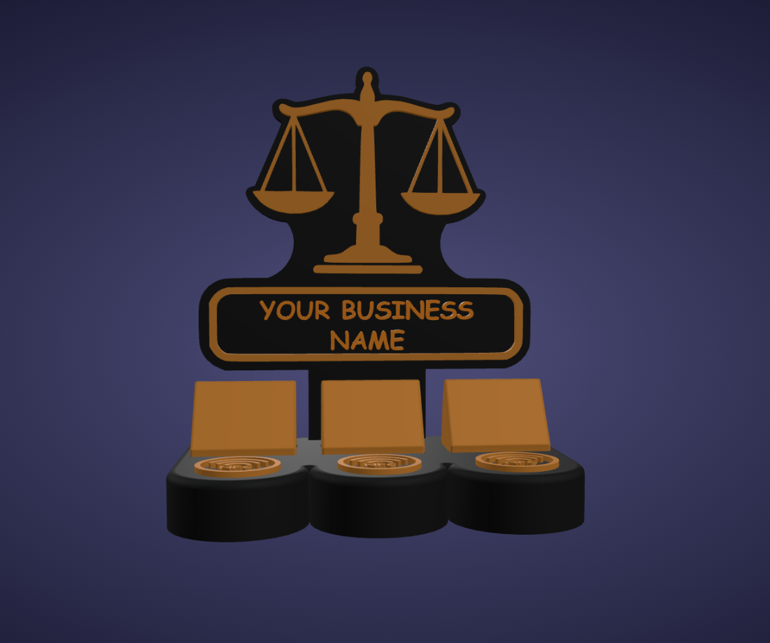 Custom NFC Social Media Stand | Tap to Follow & Review Sign | Instagram Google Facebook WiFi | 3D Printed Business Counter Display | QR Code